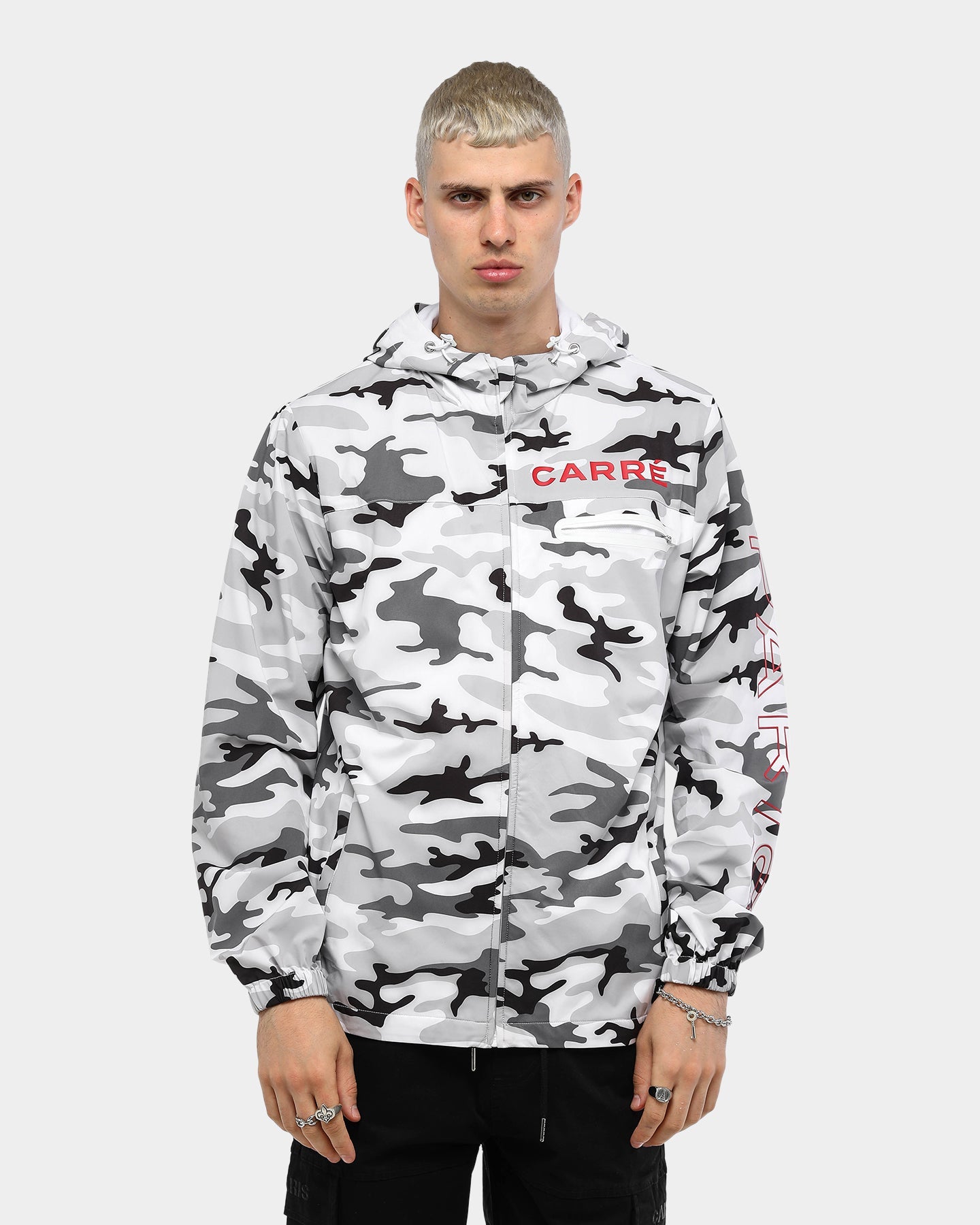 Carré Staple Windbreaker Snow Camo