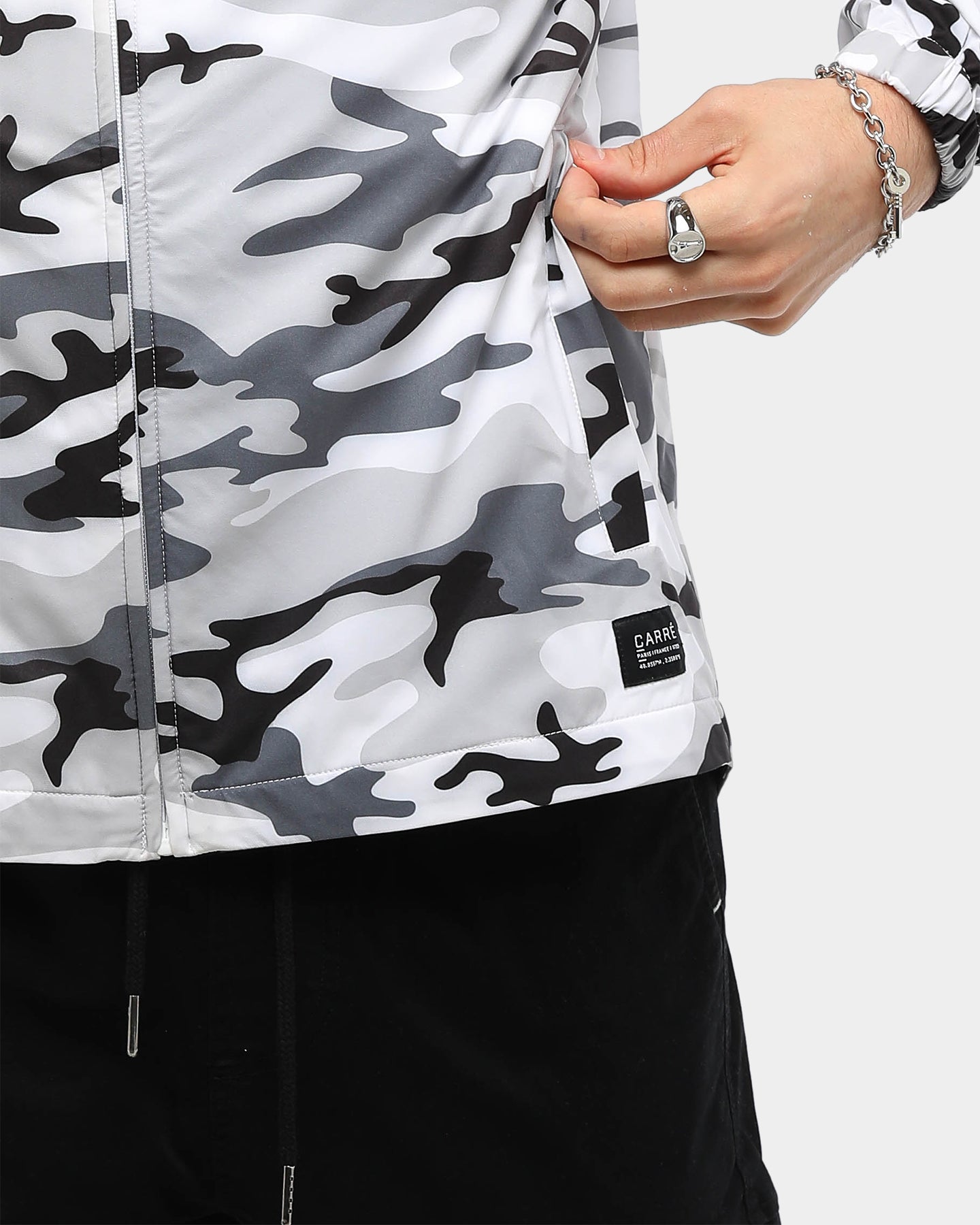 Carré Staple Windbreaker Snow Camo