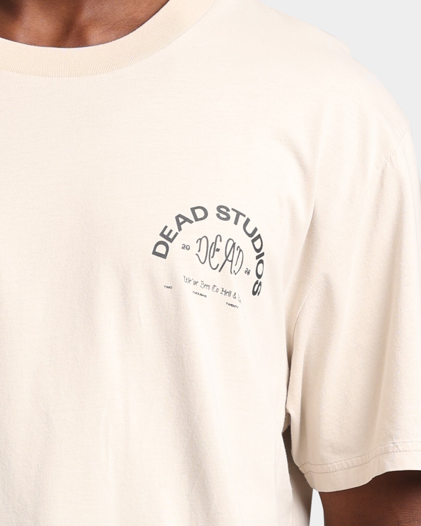 Dead Studios Going Somewhere T-Shirt Bone/Black