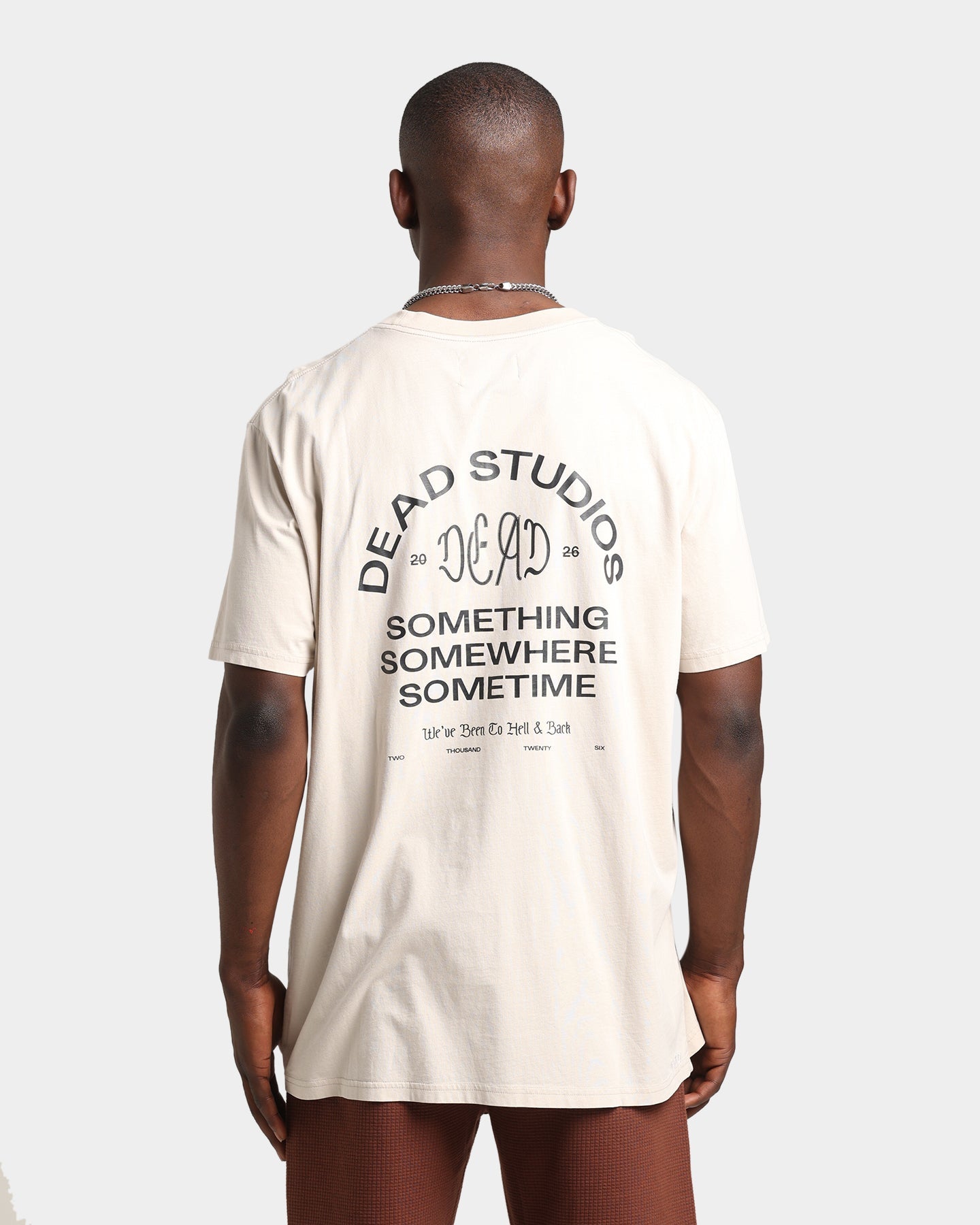 Dead Studios Going Somewhere T-Shirt Bone/Black