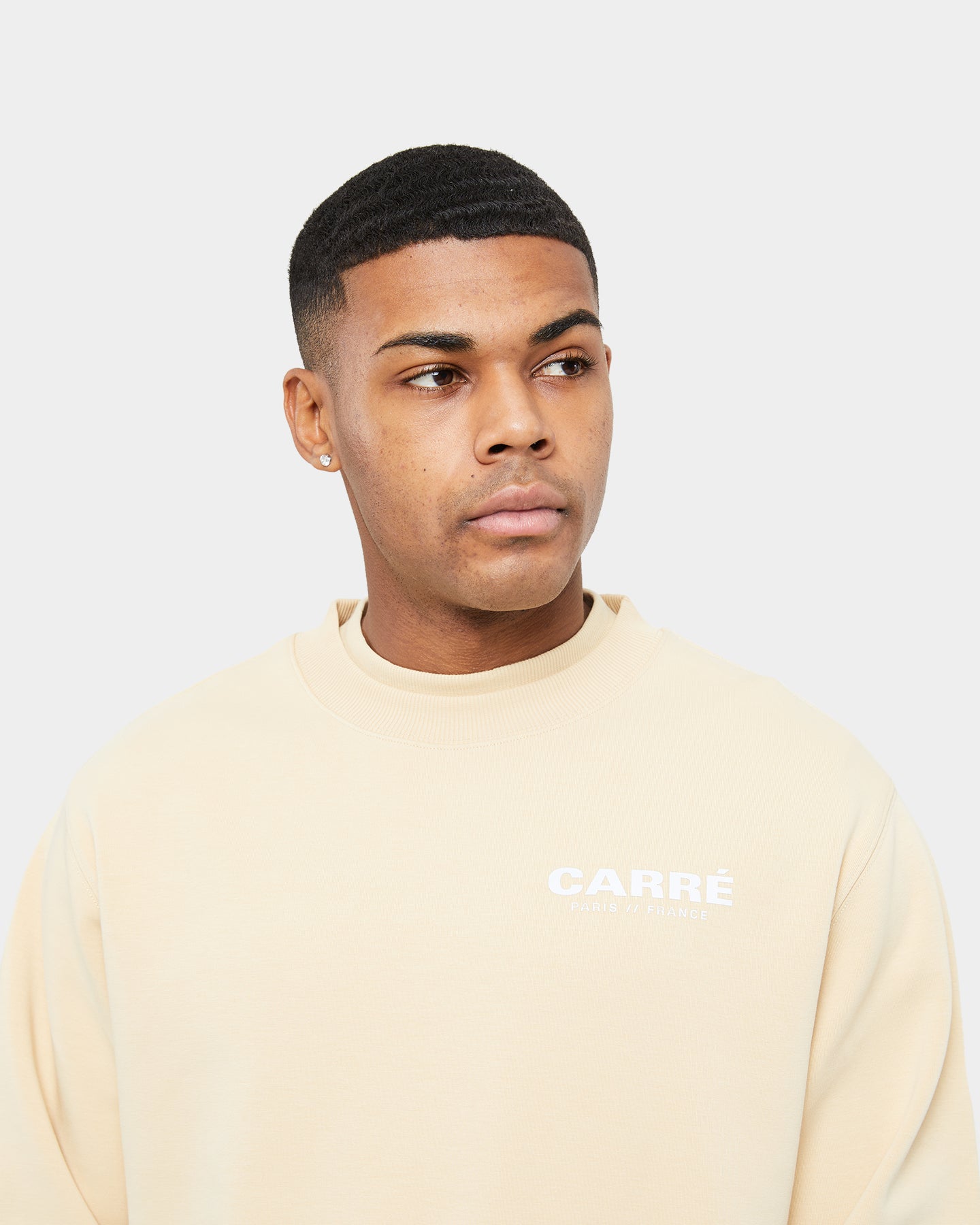 Carre Premium Motion Crewneck Cappuccino/Grey