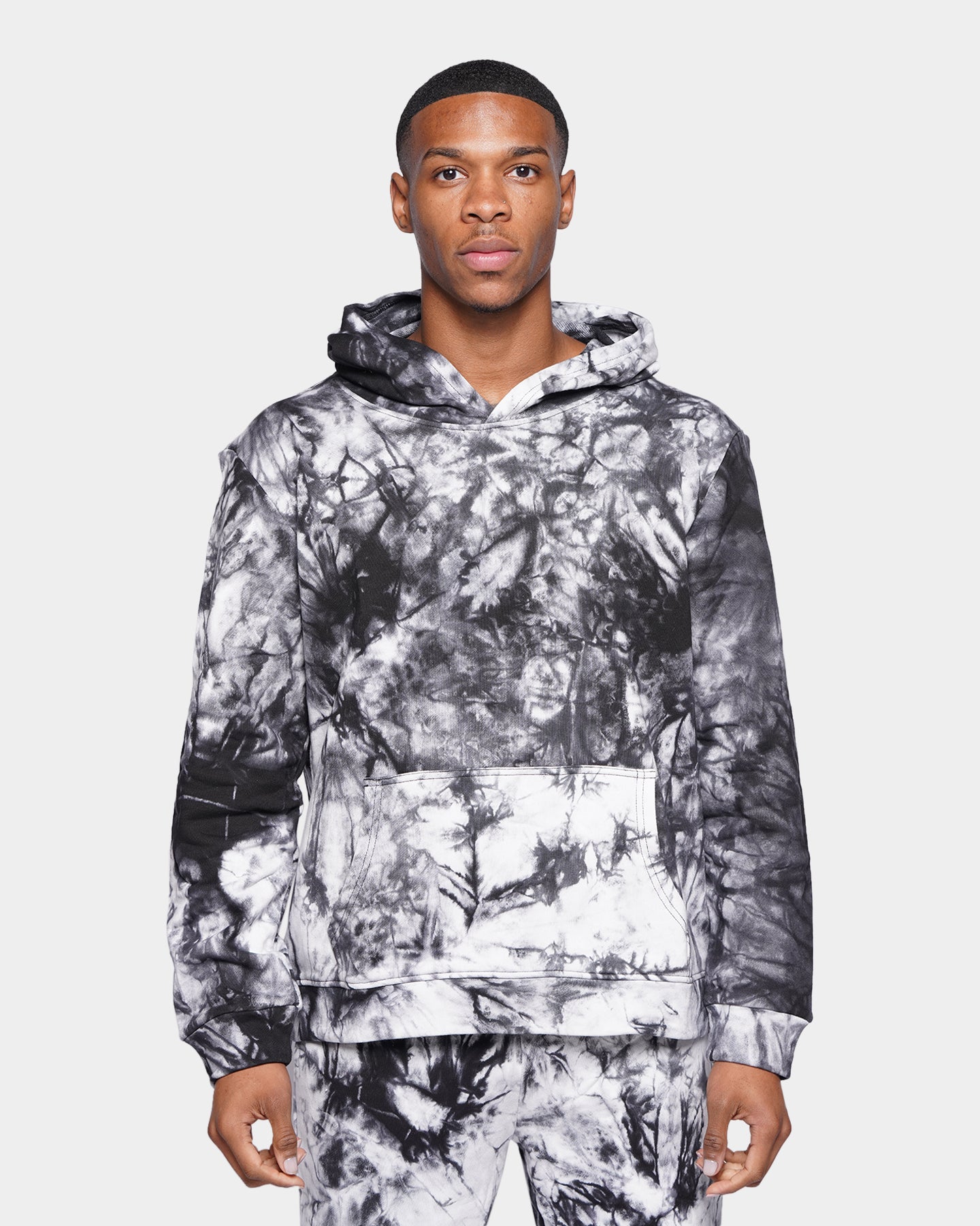 XXIII Zareek Tie Dye Hoodie Black/White