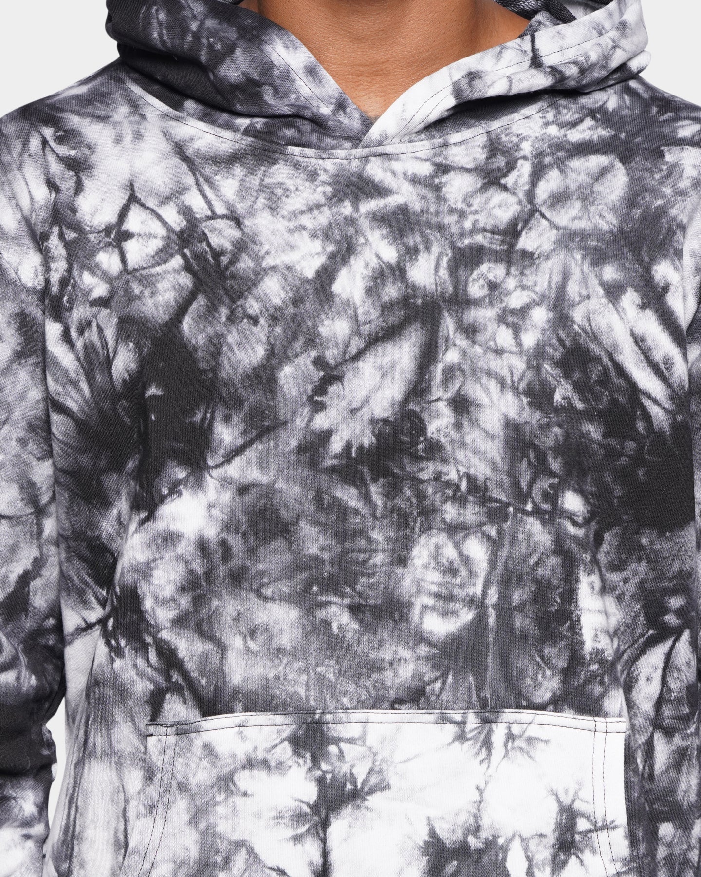 XXIII Zareek Tie Dye Hoodie Black/White