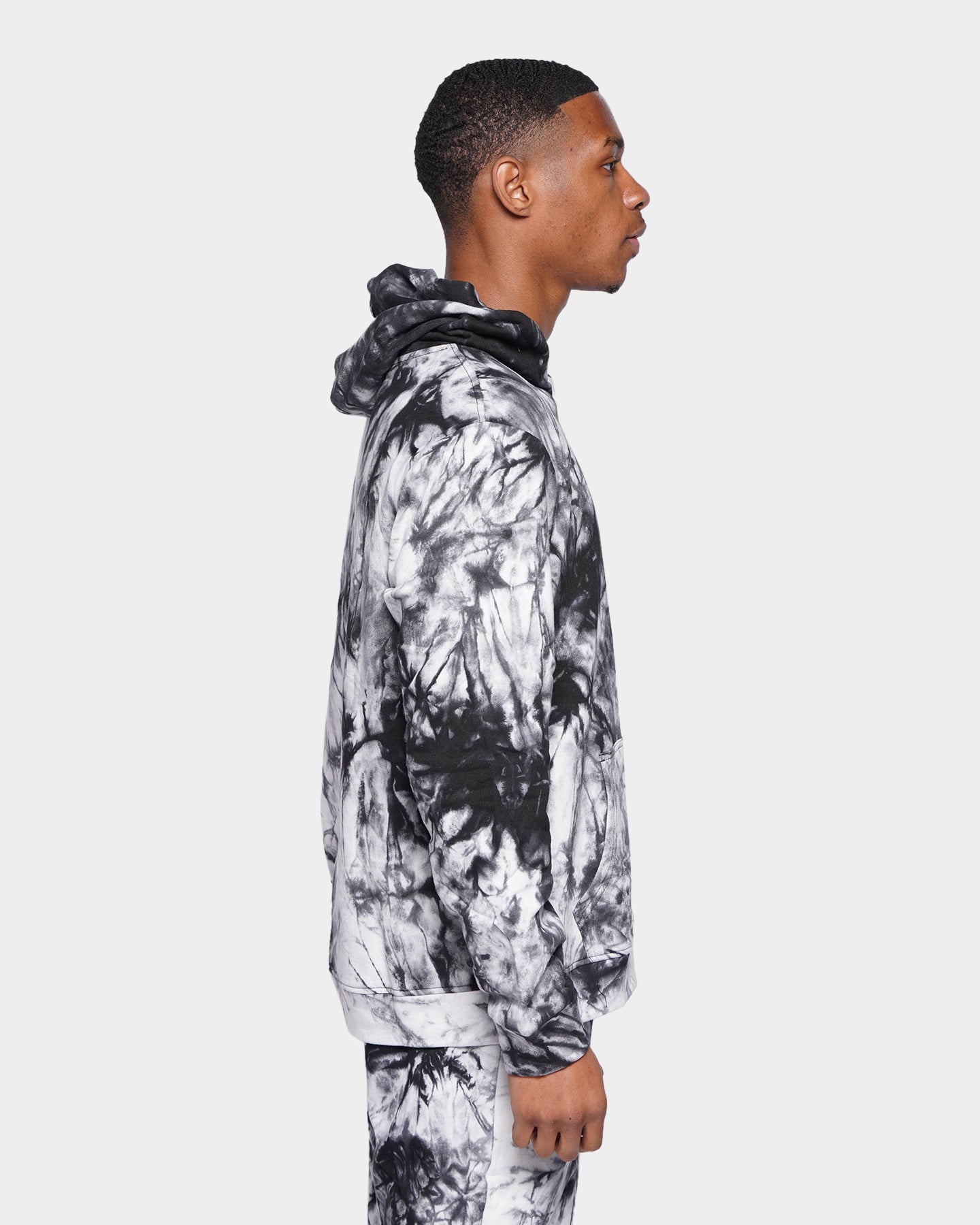 XXIII Zareek Tie Dye Hoodie Black/White