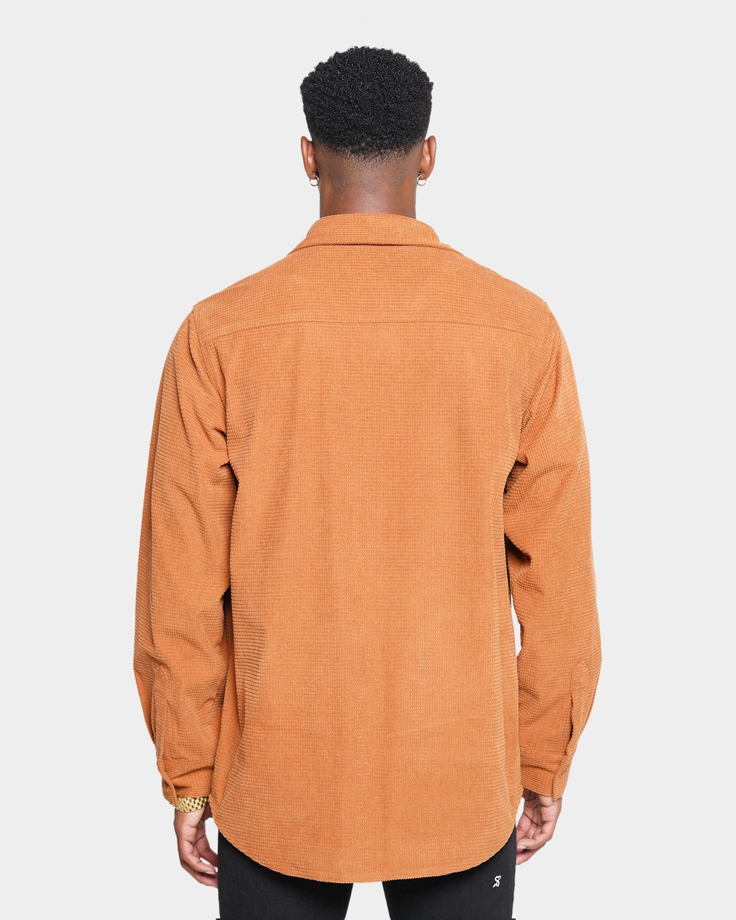 XXIII Nikolay Corduroy Button-Up Shirt Tan