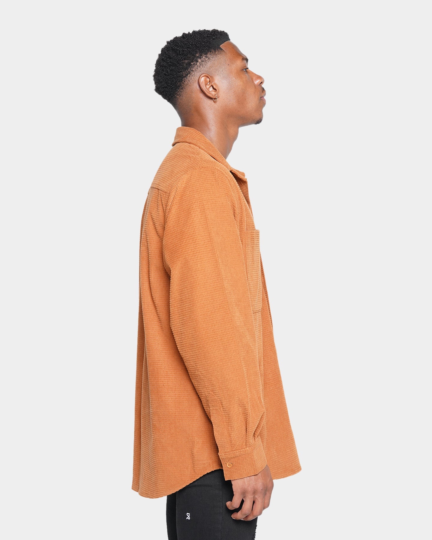 XXIII Nikolay Corduroy Button-Up Shirt Tan