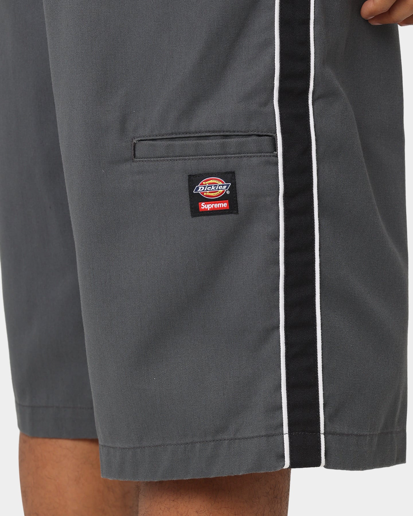 Supreme X Dickies Stripe 13" Loose Shorts Charcoal