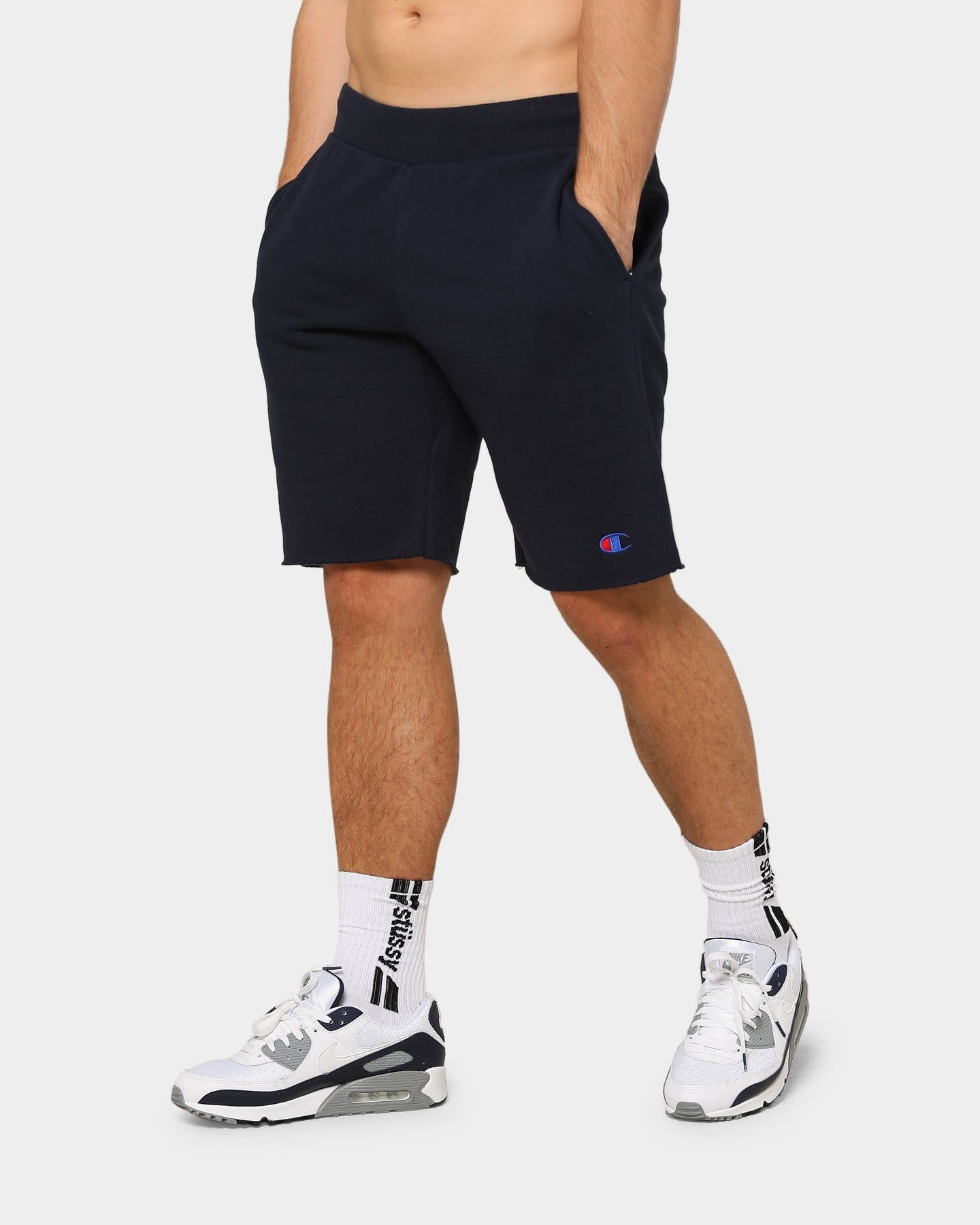 Champion Rev Weave Cut Off Short Navy