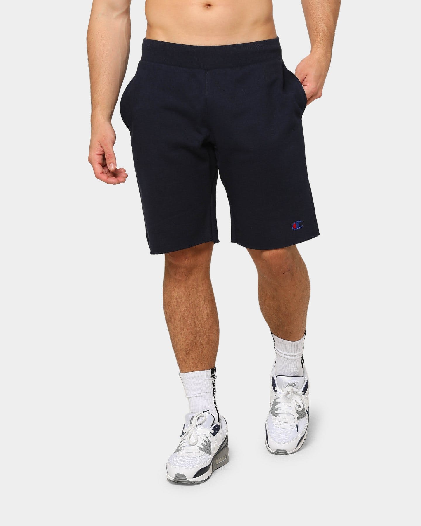 Champion Rev Weave Cut Off Short Navy