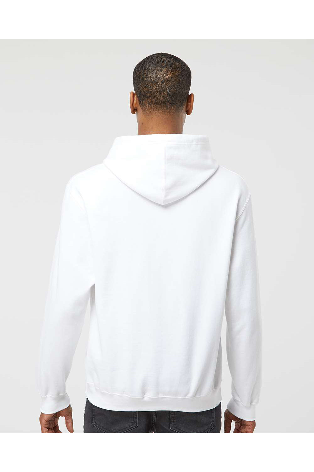 Tultex Mens Fleece Hooded Sweatshirt Hoodie - White - NEW