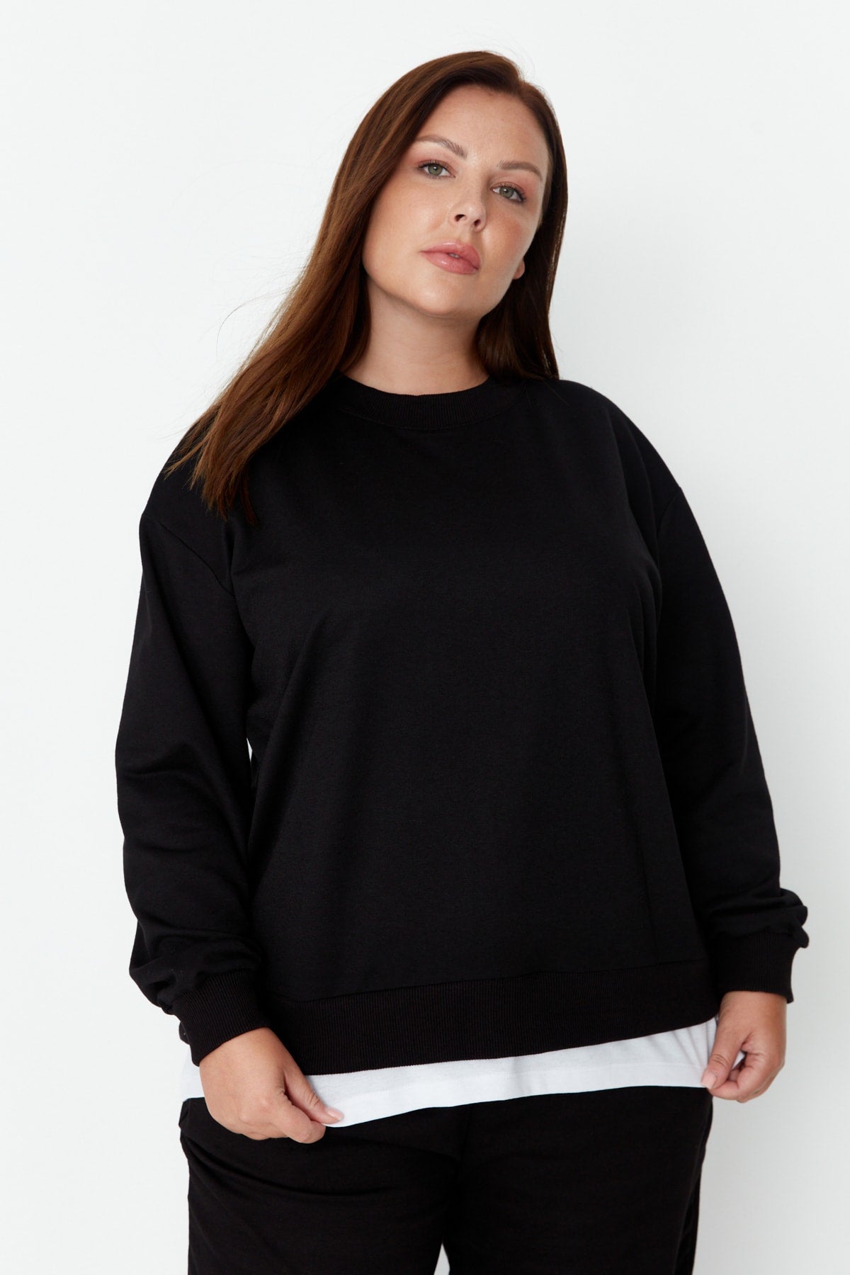 Trendyol Women's Oversize Plus Size Sweatshirt