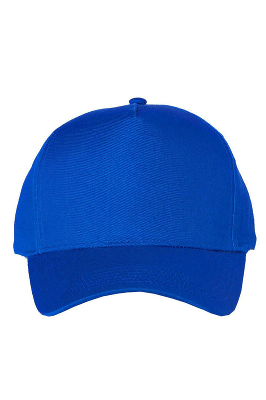 Valucap Mens 5 Panel Twill Snapback Hat - Royal Blue - NEW