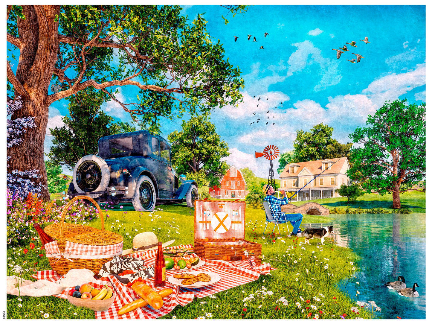 Dominic Davison - Country Picnic - 750 Piece Puzzle