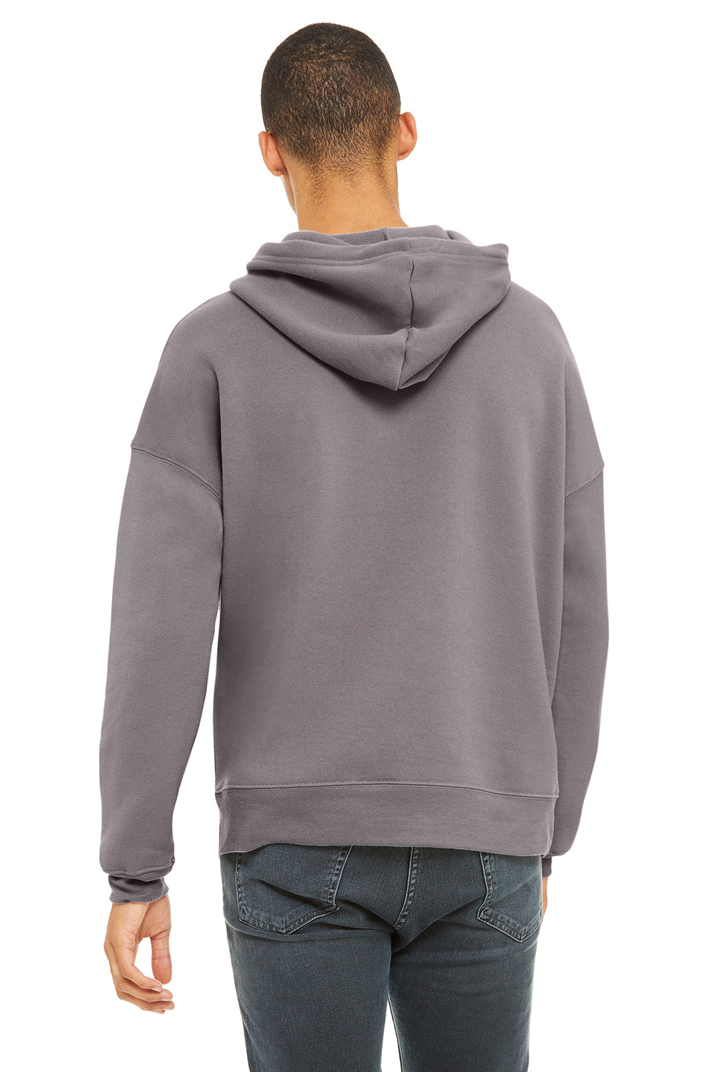 Bella + Canvas Mens Sponge Fleece Hooded Sweatshirt Hoodie - Storm Grey