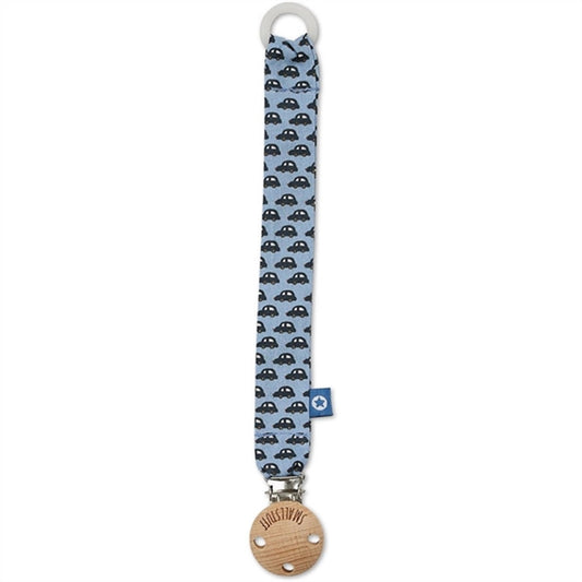 Smallstuff Woven Pacifier Strap Blue