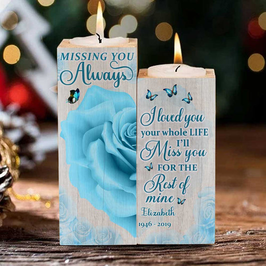 You Didn’t Go Alone, A Part Of Me Went With You - Personalized Candle Holder