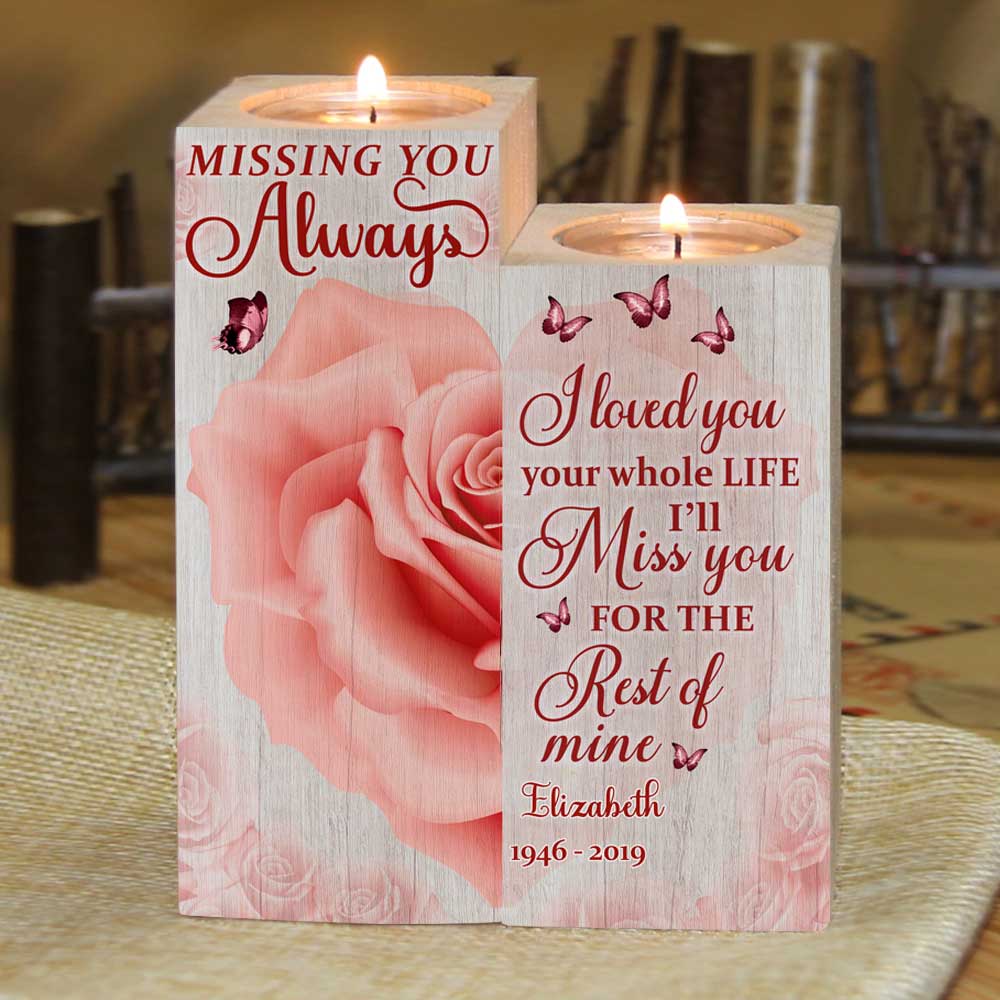 You Didn’t Go Alone, A Part Of Me Went With You - Personalized Candle Holder