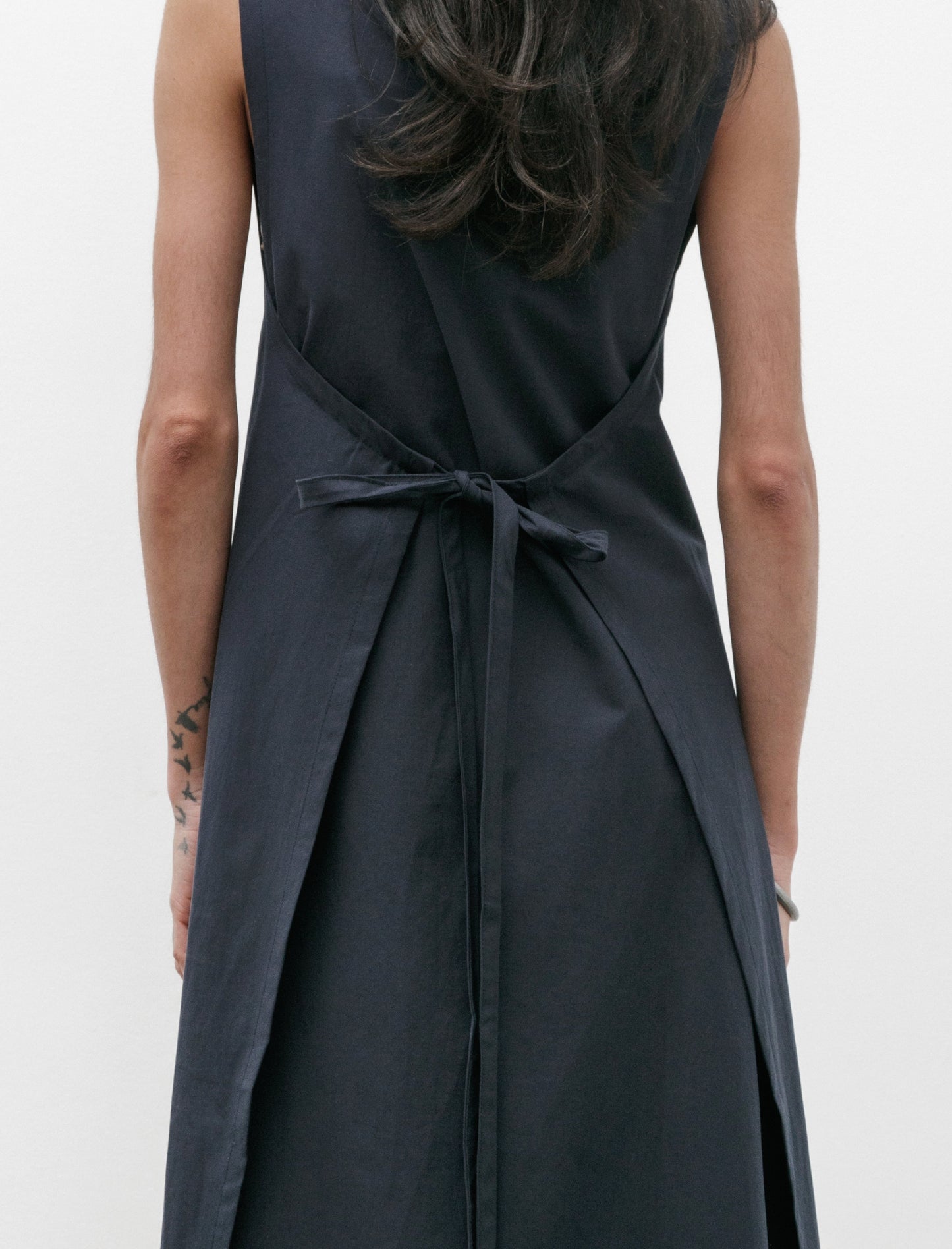 Wrap Dress Cotton Navy