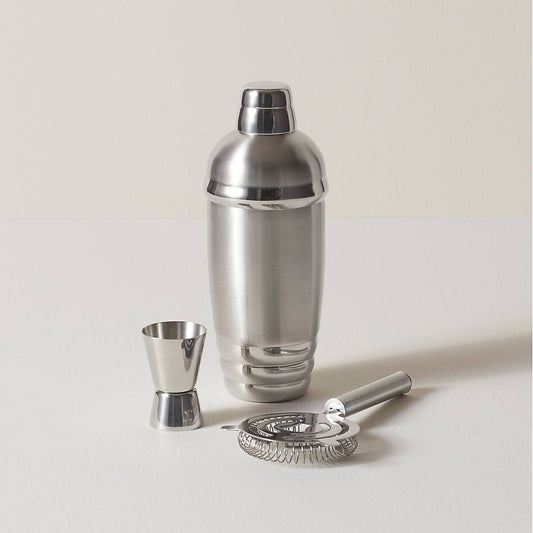 Tuscany Metal Shaker & Strainer Set