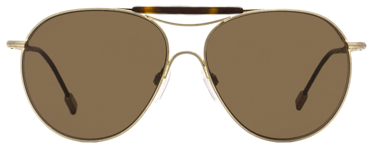 Ermenegildo Zegna Men's Couture Sunglasses ZC0021 29J Antique Gold/Havana 57mm