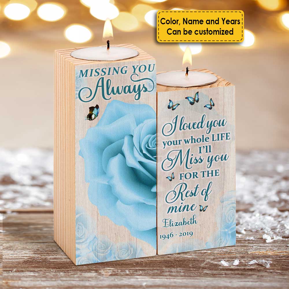 You Didn’t Go Alone, A Part Of Me Went With You - Personalized Candle Holder