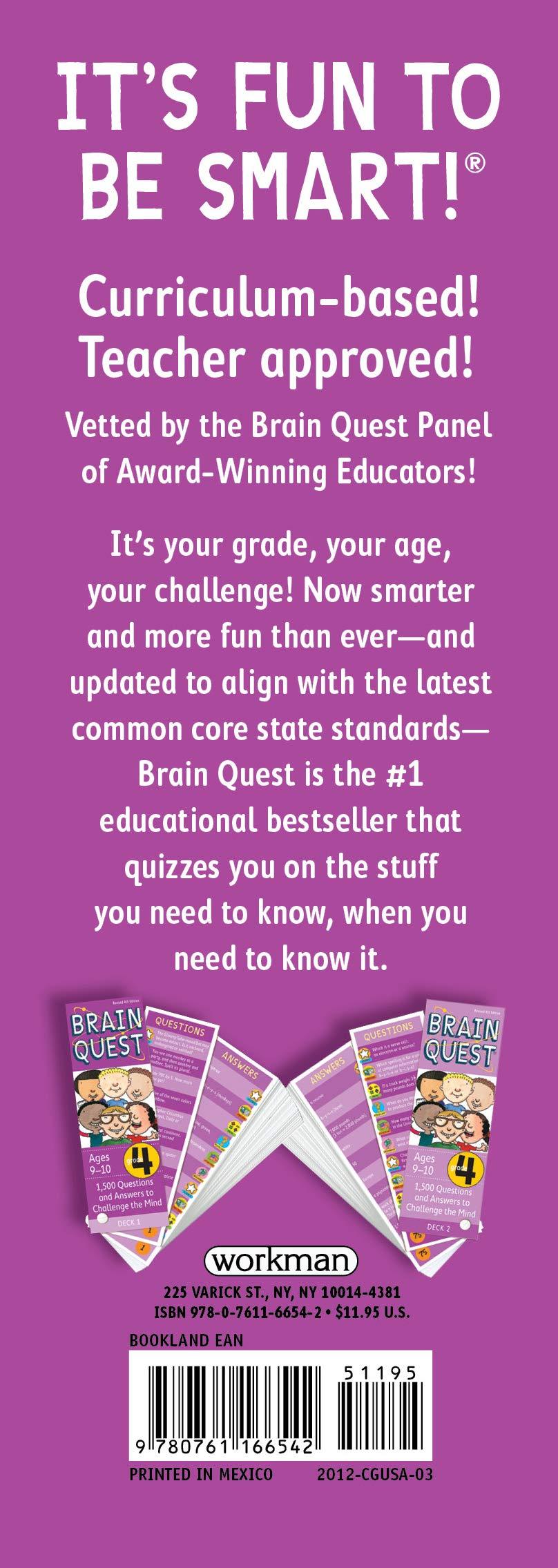 Brain Quest Ages 9-10 Grade 4 - 1,500 Questions and Answers to Challenge the Mind - revised 4th edition