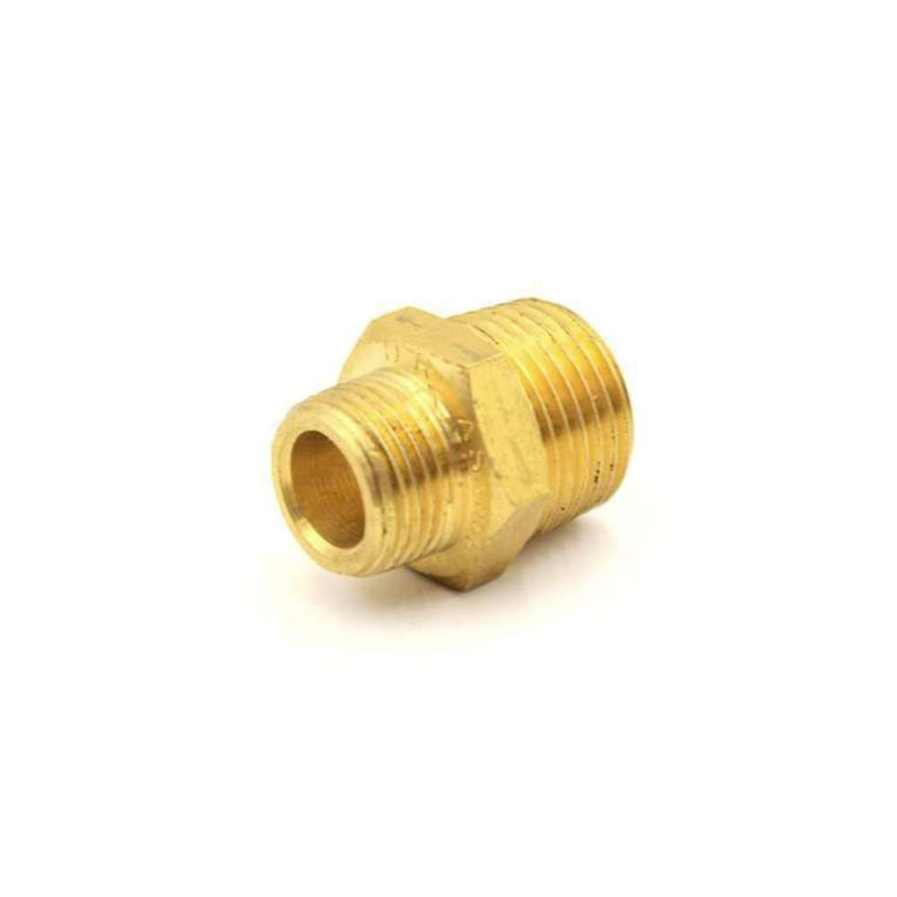 Brass Hex Nipple 15 x 10mm