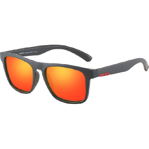 Dubery Polarized Sunglasses 100% UV Protection Sand Black/Red D125 C6