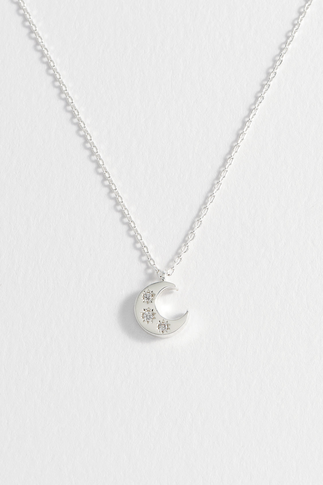 CZ Moon Pendant