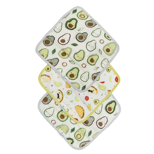 washcloth 3-piece set - avocado