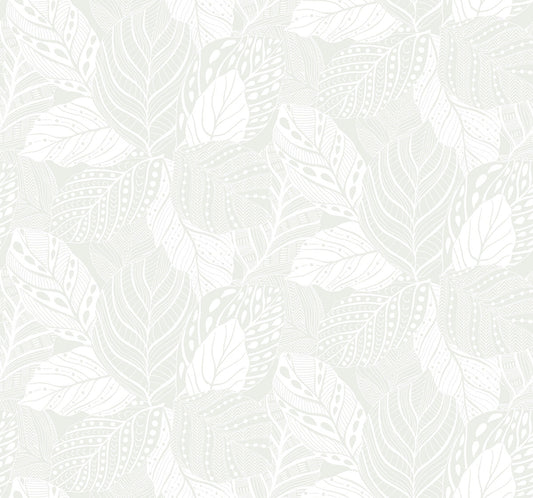 Sample Vinca Pearl Wallpaper from the Greenhouse Collection