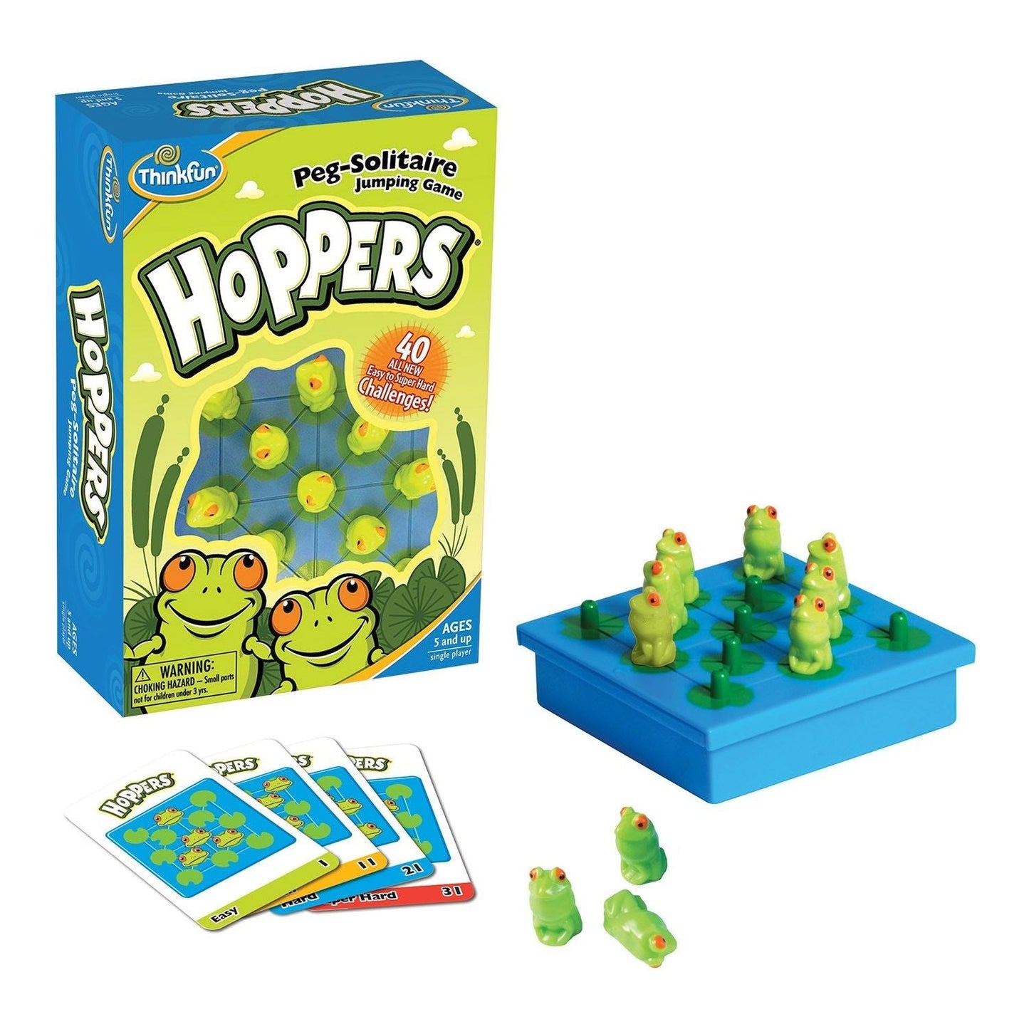 ThinkFun Hoppers Peg Solitaire