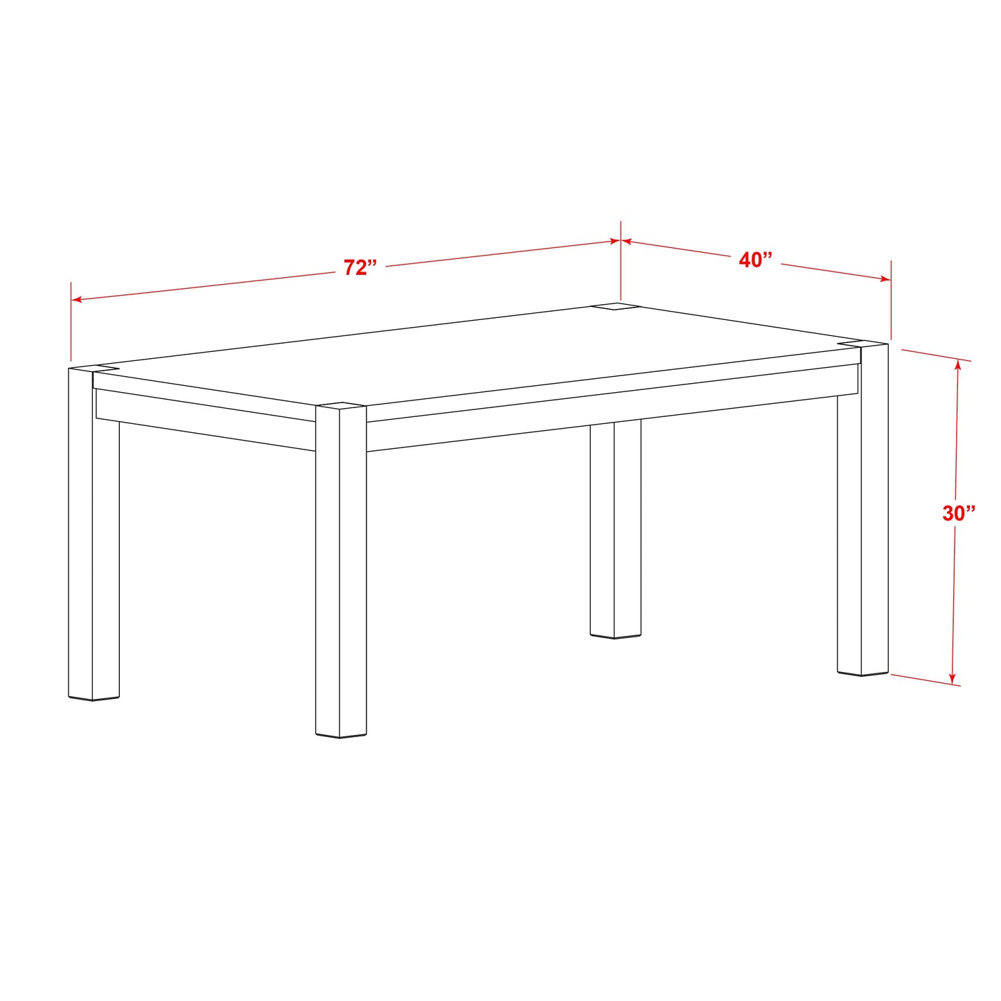 East West Furniture LMDA7-07-T26 7 Piece Dining Table Set Consists of a Rectangle Rustic Wood Table and 6 Upholstered Parson Chairs, 40x72 Inch, Distressed Jacobean