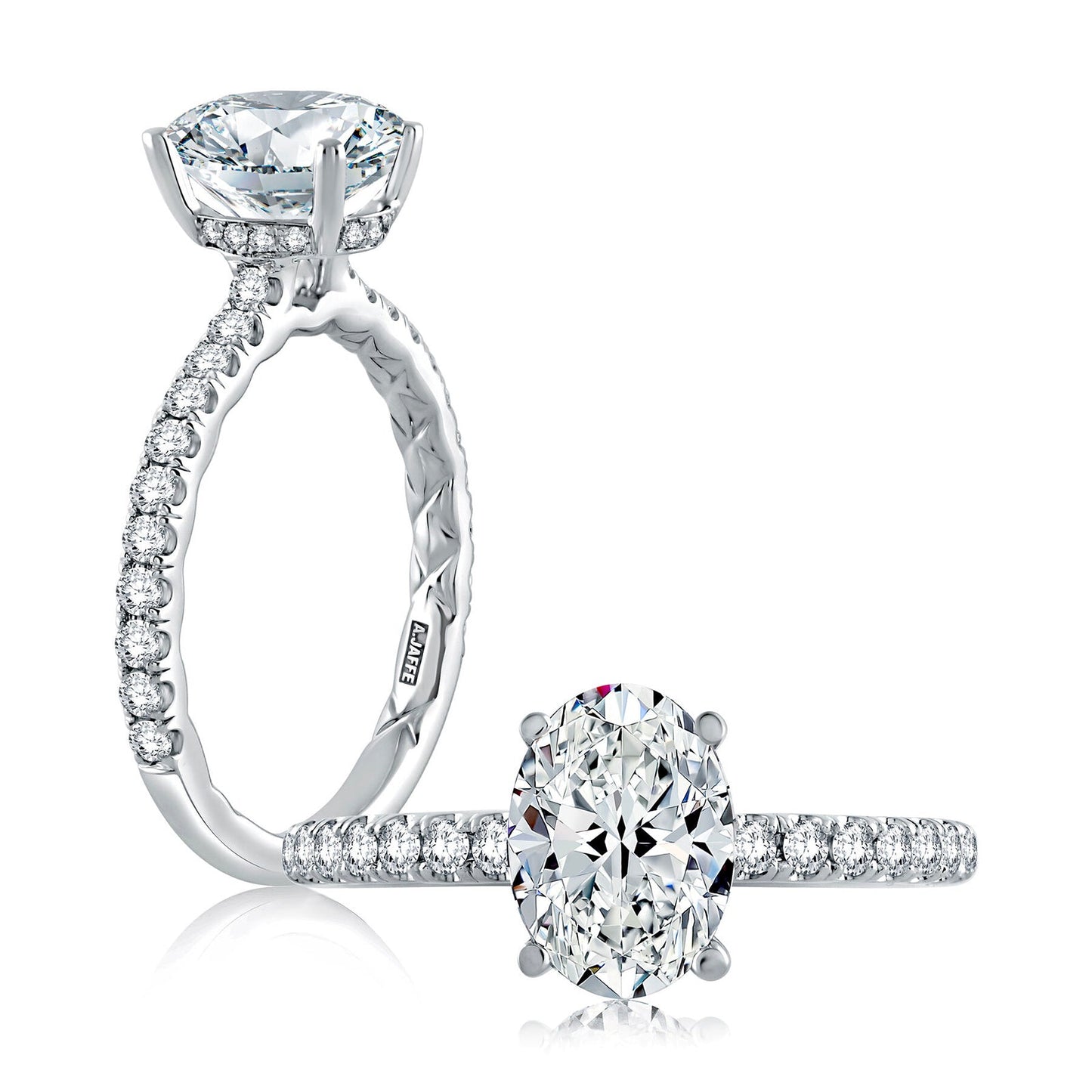 Diamond Semi Mount Ring | 18k White (1.50ct Head)