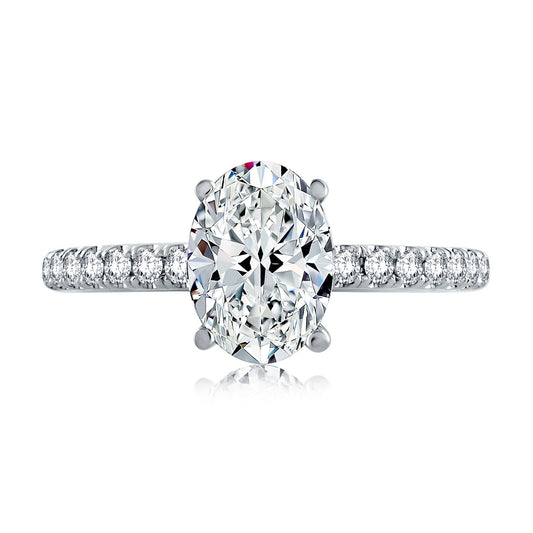 Diamond Semi Mount Ring | 18k White (1.50ct Head)