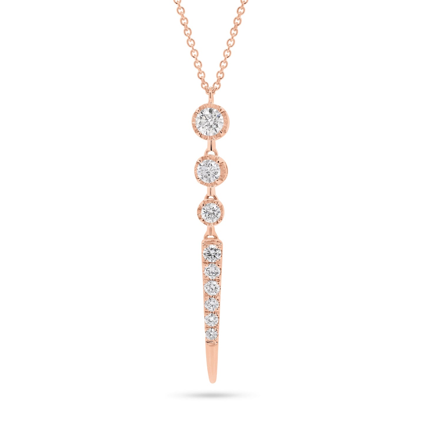 Diamond Trio Spike Pendant