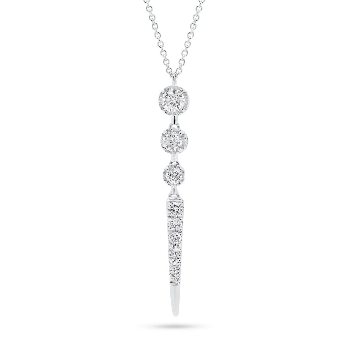 Diamond Trio Spike Pendant