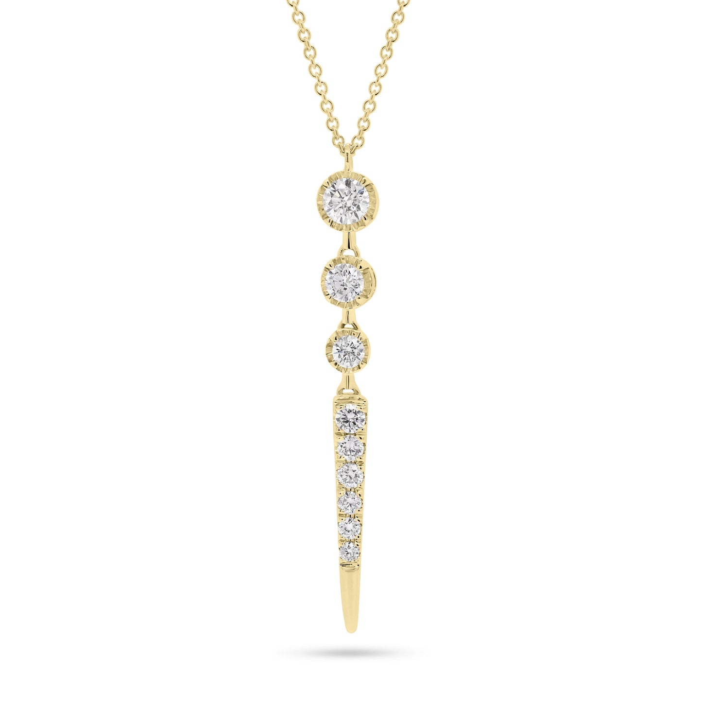 Diamond Trio Spike Pendant