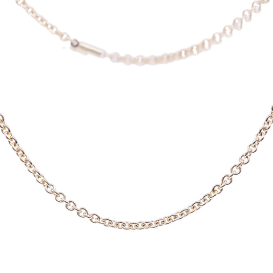 ESTATE 14K YELLOW GOLD ROUND CABLE CHAIN NECKLACE - 23.5 INCH