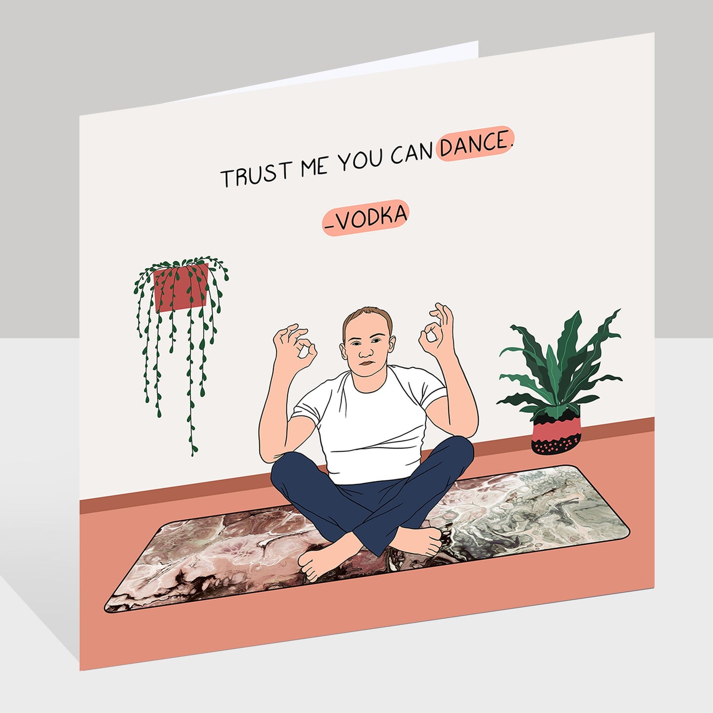 Trust me you can dance Doodle Card