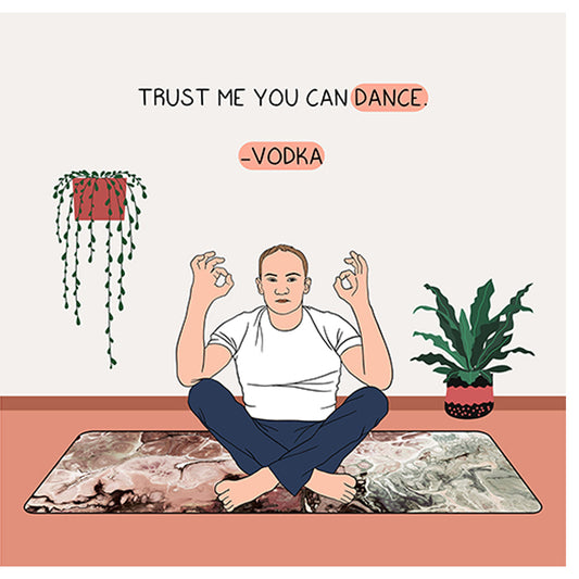 Trust me you can dance Doodle Card