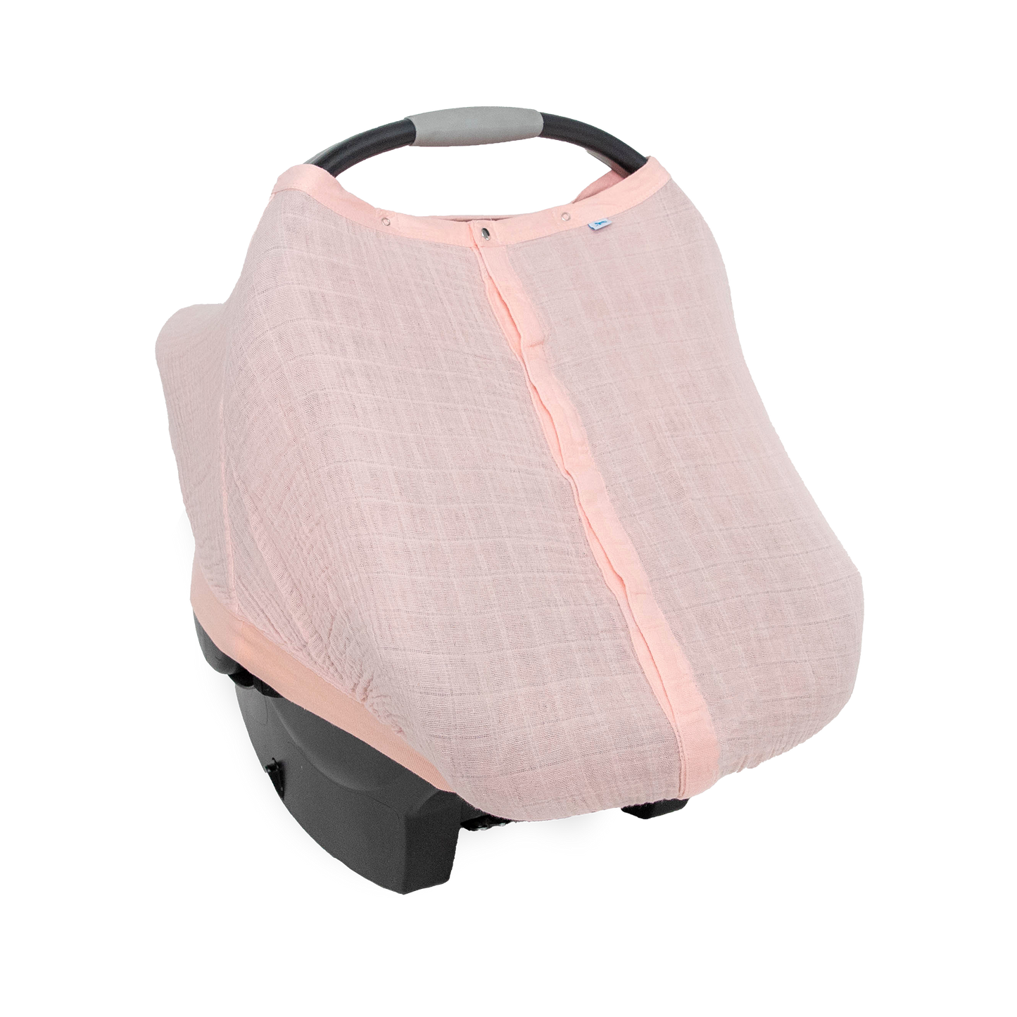 Cotton Muslin Car Seat Canopy - Rose Petal