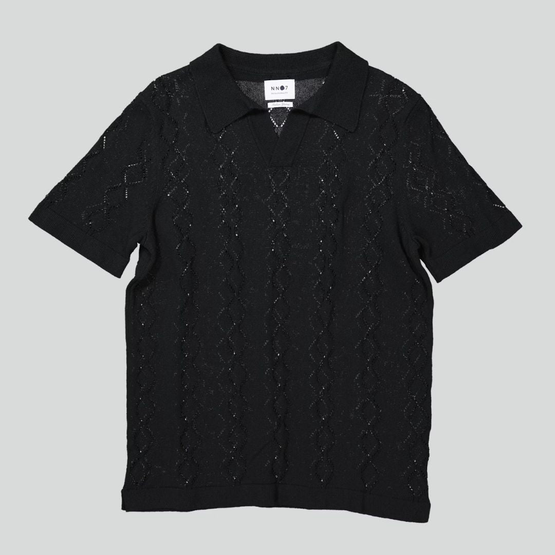 Ryan 6571 Knitted Polo (Black)