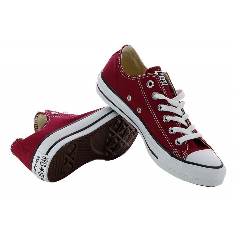 Baskets Ct All Star Canvas Ox - Bordeaux - Mixte