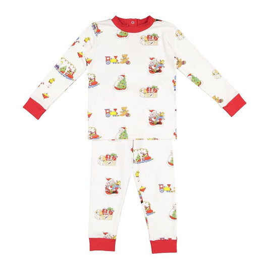 Boy's Pajama Set In Christmas Toys