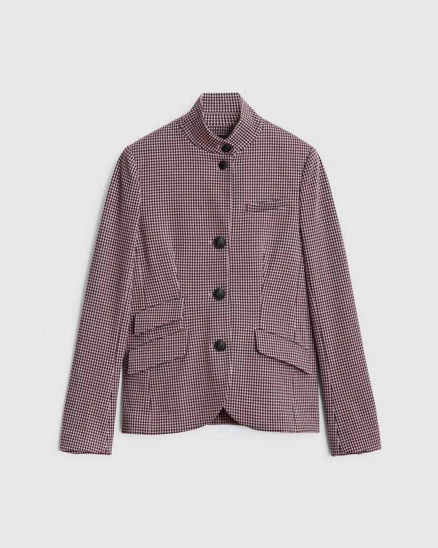 Slade Italian Plaid Blazer In Pink Plaid