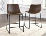 Centiar Brown Counter Height Bar Stool (Set of 2)