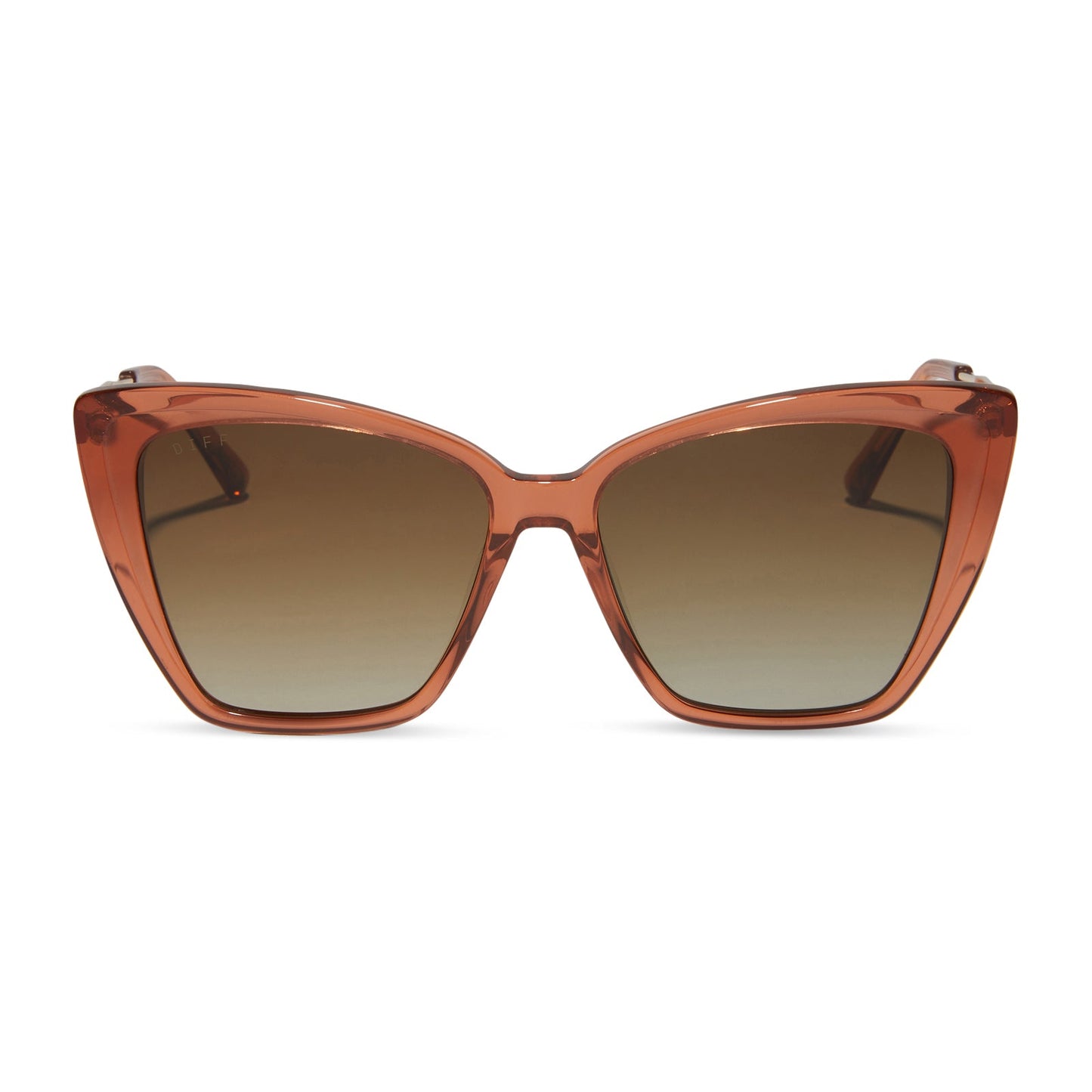 BECKY II - BROWN SUGAR + BRONZE GRADIENT POLARIZED SUNGLASSES