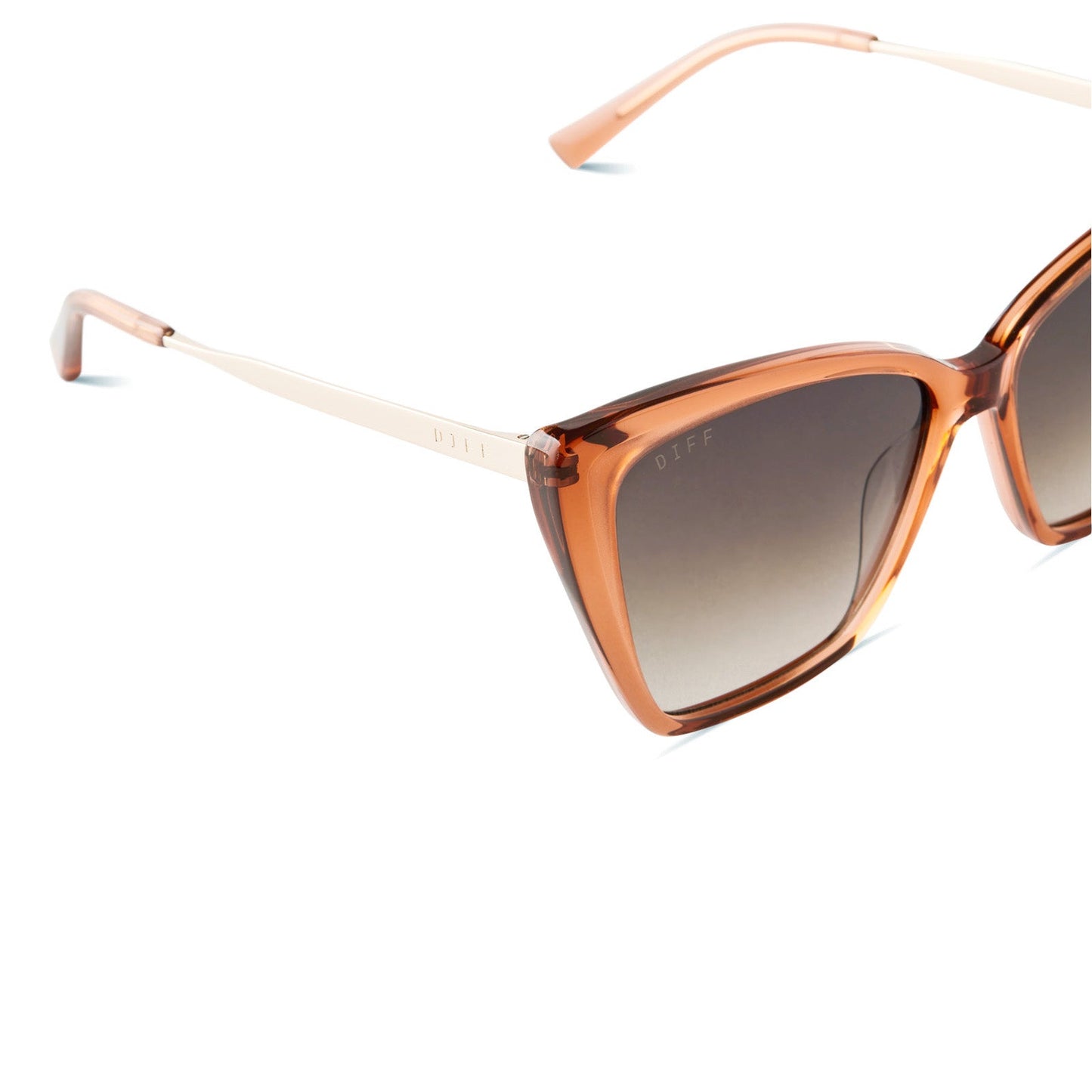 BECKY II - BROWN SUGAR + BRONZE GRADIENT POLARIZED SUNGLASSES