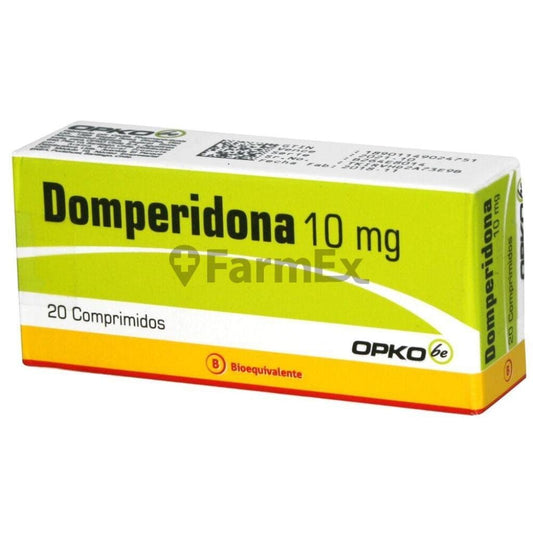 Domperidona 10 mg x 20 cápsulas